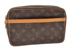 Authentic Louis Vuitton Monogram Compiegne 23 Clutch Hand Bag M51847 LV 0718K For Discount