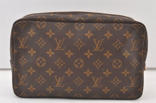 Auth Louis Vuitton Monogram Trousse Toilette 28 Clutch Bag M47522 LV Junk 0170K Online Hot Sale