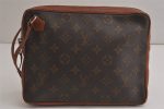 Authentic Louis Vuitton Monogram Pochette Sport Clutch Hand Bag Old Model 9935J Fashion