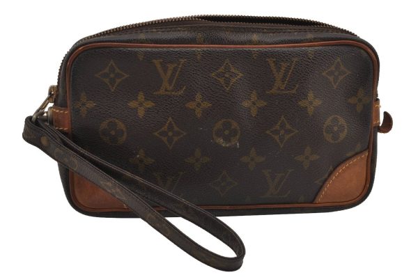 Authentic Louis Vuitton Monogram Marly Dragonne PM M51827 Clutch Bag Junk 8161J Online Sale