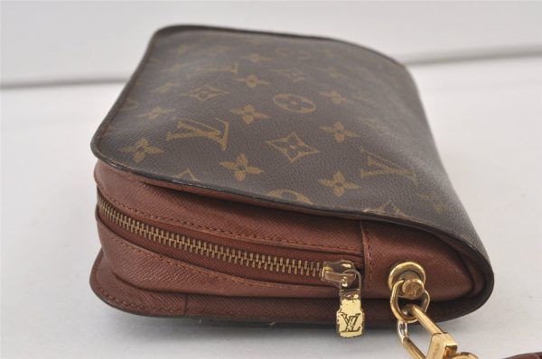 Authentic Louis Vuitton Monogram Orsay Clutch Hand Bag Purse M51790 LV 9160J on Sale