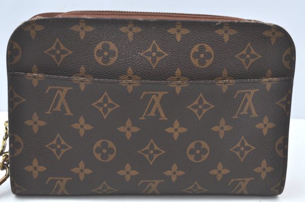 Authentic Louis Vuitton Monogram Orsay Clutch Hand Bag Purse M51790 LV K9823 Supply