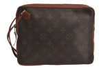 Authentic Louis Vuitton Monogram Pochette Sport Clutch Hand Bag Old Model 9935J Fashion