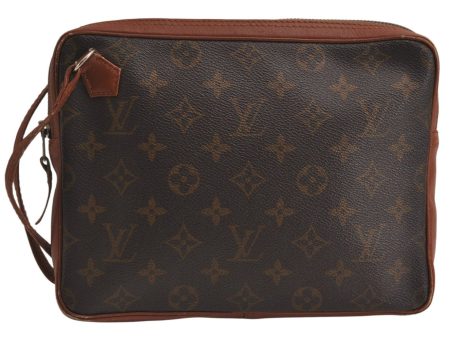 Authentic Louis Vuitton Monogram Pochette Sport Clutch Hand Bag Old Model 9935J Fashion