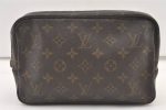 Auth Louis Vuitton Monogram Trousse Toilette 23 Clutch Bag M47524 LV Junk 1598K Cheap