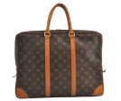 Authentic Louis Vuitton Monogram Porte Documents Voyage M40226 Briefcase 8748J Hot on Sale