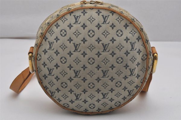 Auth Louis Vuitton Monogram Mini Jeanne GM Shoulder Cross Bag M92000 Blue 0712K Cheap