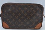 Authentic Louis Vuitton Monogram Compiegne 28 Clutch Hand Bag M51845 Junk K9723 Hot on Sale