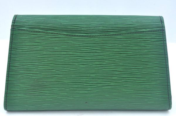 Authentic Louis Vuitton Epi Arts Deco PM Clutch Hand Bag Green M52634 LV K9951 Supply