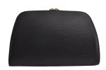 Authentic Louis Vuitton Epi Dauphine GM Pouch Clutch Bag Black M48432 Junk 7657J For Cheap