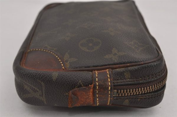 Auth Louis Vuitton Monogram Marly Dragonne PM Clutch Bag Old Model Junk 9489J on Sale