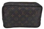 Auth Louis Vuitton Monogram Trousse Toilette 23 Clutch Hand Bag LV Junk K9736 Online Hot Sale