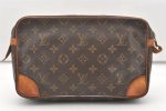 Authentic Louis Vuitton Monogram Compiegne 28 Clutch Hand Bag M51845 LV 7670J For Cheap