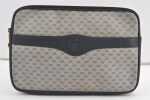 Authentic Vintage Micro GG PVC Leather Clutch Hand Bag Purse Navy Junk 9118J Hot on Sale