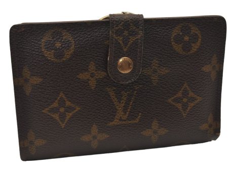 Auth Louis Vuitton Monogram Porte Monnaie Billets Viennois M61663 Wallet 7836J For Discount