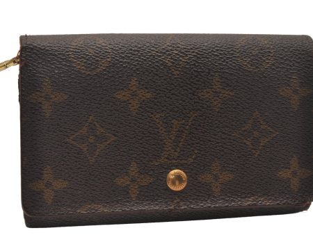 Auth Louis Vuitton Monogram Porte Monnaie Billets Tresor Wallet M61730 LV 4626J Cheap