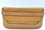 Authentic Cartier Must de Cartier Clutch Bag Leather Beige K9553 Hot on Sale