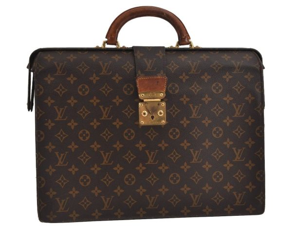 Authentic Louis Vuitton Monogram Serviette Fermoir Briefcase M53305 LV 6210J Online Hot Sale