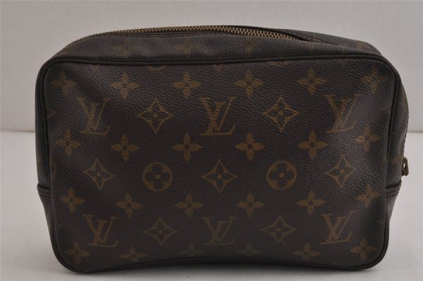 Auth Louis Vuitton Monogram Trousse Toilette 23 Clutch Bag M47524 LV Junk 9884J Sale