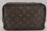 Auth Louis Vuitton Monogram Trousse Toilette 23 Clutch Hand Bag M47524 LV 0633K For Discount