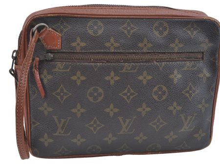 Auth Louis Vuitton Monogram Pochette Sport Clutch Hand Bag Old Model Junk K9344 Online