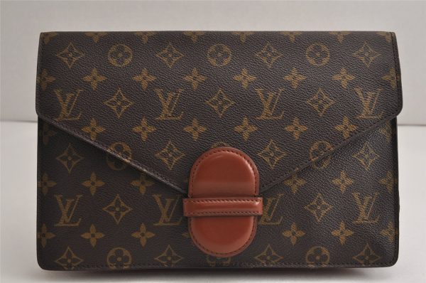 Authentic Louis Vuitton Monogram Ranelagh Clutch Hand Bag M51782 LV 0719K on Sale