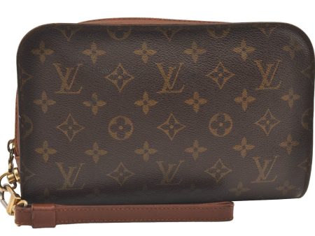 Authentic Louis Vuitton Monogram Orsay Clutch Hand Bag Purse M51790 LV 9469J Discount