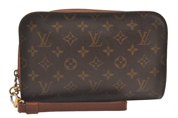 Authentic Louis Vuitton Monogram Orsay Clutch Hand Bag Purse M51790 LV 9469J Discount