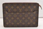 Authentic Louis Vuitton Monogram Pochette Homme Clutch Hand Bag M51795 LV 5850J For Discount