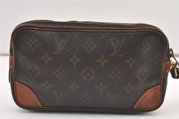 Authentic Louis Vuitton Monogram Marly Dragonne PM M51827 Clutch Hand Bag 1577K Supply