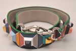 Authentic FENDI Shoulder Strap You Studs Leather 90cm 35.4  Multicolor 7694J Online Sale