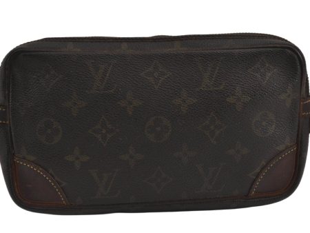 Auth Louis Vuitton Monogram Marly Dragonne PM Clutch Bag Old Model Junk 9489J on Sale