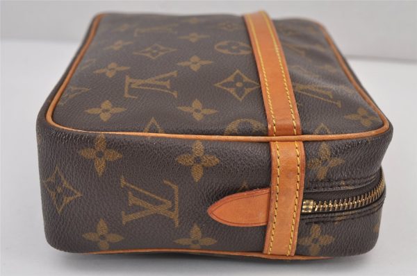 Authentic Louis Vuitton Monogram Compiegne 23 Clutch Hand Bag M51847 LV 8771J Online now