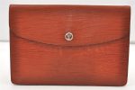 Authentic Louis Vuitton Epi Montaigne 23 Clutch Hand Bag Brown M52663 LV 0192K For Cheap