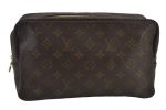 Auth Louis Vuitton Monogram Trousse Toilette 28 Clutch Hand Bag M47522 LV 8468J Online