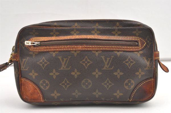 Authentic Louis Vuitton Monogram Marly Dragonne GM M51825 Clutch Hand Bag 0427K For Cheap