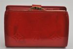 Auth Louis Vuitton Vernis Porte Monnaie Billets Viennois Wallet M91208 Red 0852K Discount