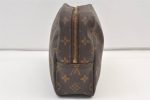 Auth Louis Vuitton Monogram Trousse Toilette 28 Clutch Hand Bag M47522 LV 9415J Online Hot Sale