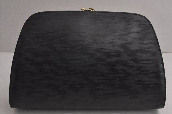 Authentic Louis Vuitton Epi Dauphine GM Pouch Clutch Bag Black M48432 Junk 7657J For Cheap