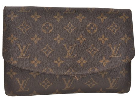 Authentic Louis Vuitton Monogram Pochette Rabat Clutch Bag Old Model LV 9780J For Cheap