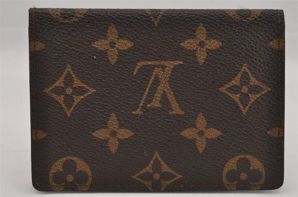 Authentic Louis Vuitton Monogram Porte 2 Cartes Vertical M60533 Pass Case 0418K Discount