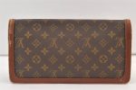 Auth Louis Vuitton Monogram Pochette Dame GM Clutch Hand Bag Old Model LV 9553J For Cheap