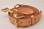 Authentic Louis Vuitton Leather Shoulder Strap Beige 35.4-39.4  LV Box 8896J Online Hot Sale