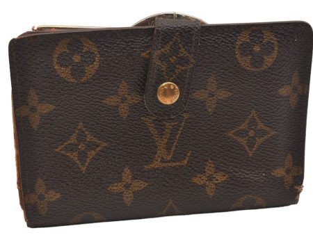 Auth Louis Vuitton Monogram Porte Monnaie Billets Viennois M61663 Wallet 4376J For Discount