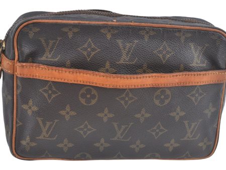 Authentic Louis Vuitton Monogram Compiegne 23 Clutch Hand Bag M51847 LV 9265J For Cheap