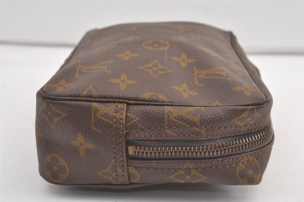 Auth Louis Vuitton Monogram Trousse Toilette 23 Clutch Hand Bag Old Model 9043J Cheap