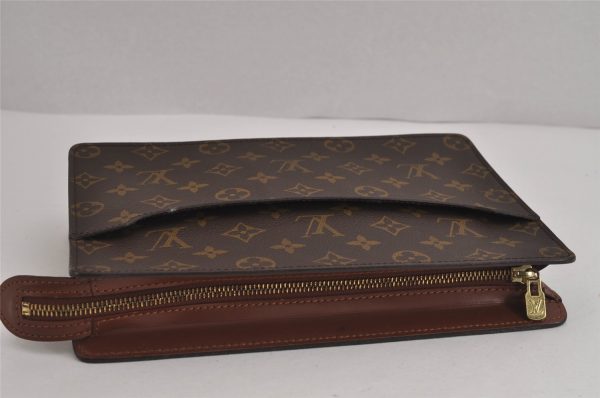 Authentic Louis Vuitton Monogram Pochette Homme Clutch Hand Bag M51795 LV 6370J Online Sale