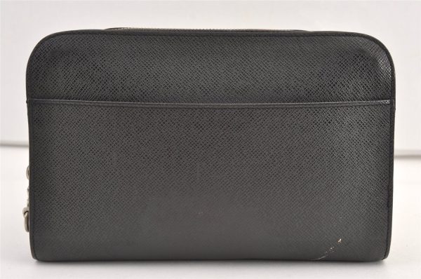 Authentic Louis Vuitton Taiga Baikal Clutch Bag Black M30182 LV 9247J Online