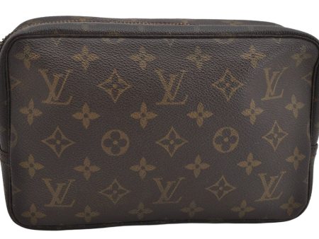 Auth Louis Vuitton Monogram Trousse Toilette 23 Clutch Bag M47524 Junk 1614K Sale