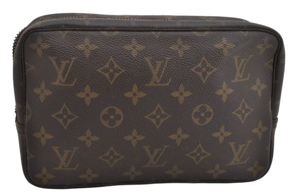 Auth Louis Vuitton Monogram Trousse Toilette 23 Clutch Bag M47524 Junk 1614K Sale